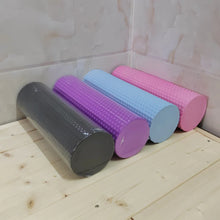 Charger l'image dans la galerie, Yoga Roller round EVA Foam Cylinder Hexagonal Roller for Pilates Exercise Enhanced Home Workouts Diameter 9.5Cm Length 29.7Cm