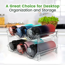 Charger l'image dans la galerie, Water Bottle Organizer for Cabinet, Water Bottle Storage Organizer, 2 Packs Water Bottle Storage Rack, Water Bottle Holder for Cabinet, Stackable Water Bottle Storage Rack | 2 Packs Tumbler Organizer, Water Bottle Holder for Cabiner, Fridge, Kitchen, Desktop, Pantry