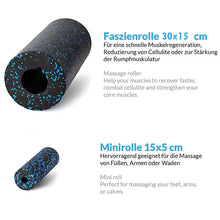 Charger l'image dans la galerie, 5Pcs Yoga Massage Foam Rollers Fascia Balls Yoga Column EPP High Density Fitness Roller &Ball Leg Back Neck Massager Pain Relief