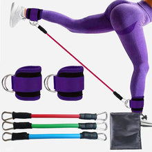 Charger l'image dans la galerie, Ankle Resistance Bands with Cuffs for Women & Men - 3-Level Adjustable Leg & Glute Workout Equipment, Portable Home Gym Exercise Bands for Kickbacks, Hip Thrusts, Yoga, Strength Training