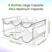 Charger l'image dans la galerie, Water Bottle Organizer for Cabinet, Water Bottle Storage Organizer, 2 Packs Water Bottle Storage Rack, Water Bottle Holder for Cabinet, Stackable Water Bottle Storage Rack | 2 Packs Tumbler Organizer, Water Bottle Holder for Cabiner, Fridge, Kitchen, Desktop, Pantry