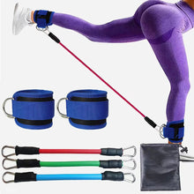 Charger l'image dans la galerie, Ankle Resistance Bands with Cuffs for Women & Men - 3-Level Adjustable Leg & Glute Workout Equipment, Portable Home Gym Exercise Bands for Kickbacks, Hip Thrusts, Yoga, Strength Training