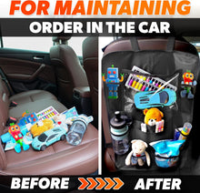 Charger l'image dans la galerie, 2 Pcs Hanging Seat Organizer for Backseat with 9 Large Pockets | Back Seat Car Organizer 2 Pack, 23.4X16", Clear Tablet Slot, Adjustable Straps, Water-Resistant Polyester, Tool-Free Install