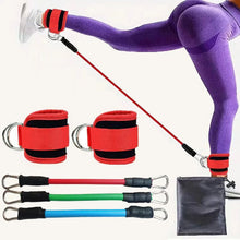 Charger l'image dans la galerie, Ankle Resistance Bands with Cuffs for Women & Men - 3-Level Adjustable Leg & Glute Workout Equipment, Portable Home Gym Exercise Bands for Kickbacks, Hip Thrusts, Yoga, Strength Training