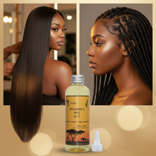 Charger l'image dans la galerie, Rosemary Hot Oil - Publicité avec bouteille et résultats
