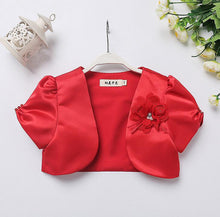 Charger l'image dans la galerie, Boléros Satin/Coton perlées à manches courtes