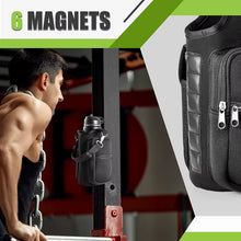 Charger l'image dans la galerie, Magnetic Water Bottle Holder Gym Water Bottle Carrier Bag W/ Phone Pocket Handle Shoulder Strap 6 Built-In Magnets Water Bottle
