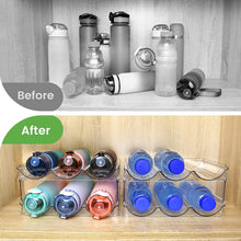 Charger l'image dans la galerie, Water Bottle Organizer for Cabinet, Water Bottle Storage Organizer, 2 Packs Water Bottle Storage Rack, Water Bottle Holder for Cabinet, Stackable Water Bottle Storage Rack | 2 Packs Tumbler Organizer, Water Bottle Holder for Cabiner, Fridge, Kitchen, Desktop, Pantry
