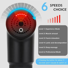 Charger l'image dans la galerie, Massage Gun Percussion Massager Deep Tissue Muscle Vibrating Relaxing + 4 Heads
