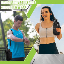 Charger l'image dans la galerie, Magnetic Water Bottle Holder Gym Water Bottle Carrier Bag W/ Phone Pocket Handle Shoulder Strap 6 Built-In Magnets Water Bottle
