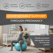 Charger l'image dans la galerie, Exercise Ball – Yoga Ball for Pilates &amp; Fitness - Birthing for Pregnancy, Stability, Core, Balance, Therapy for Physical Rehab, Workout for Home Gym &amp; Office Chair, Fast Pump Included
