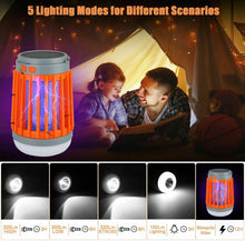Charger l'image dans la galerie, Solar USB Mosquito Killer Light Electronic Fly Bug Insect Zapper Trap Pest Lamp
