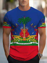 Charger l'image dans la galerie, CHARM- T-shirt unisexe inspiré du drapeau haïtien.

