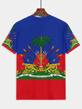 Charger l'image dans la galerie, CHARM- T-shirt unisexe inspiré du drapeau haïtien.
