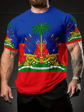 Charger l'image dans la galerie, CHARM- T-shirt unisexe inspiré du drapeau haïtien.
