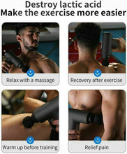 Charger l'image dans la galerie, Massage Gun Percussion Massager Deep Tissue Muscle Vibrating Relaxing + 4 Heads
