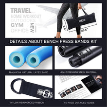 Charger l'image dans la galerie, Portable Home Gym Set with Workout Bar, Bench Press Set, Squat Resistance Band, Door Anchor and More-Full Body Workout Equipment to Build Muscle and Shape Body
