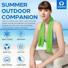 Charger l'image dans la galerie, 4 Pack Cooling Towels (40"X 12"), Cooling Neck Wraps, Soft Ice Towel | Lightweight,Absorb Moisture,Long Last,Mesh Breathable for Sports,Outdoors,Yoga,Tennis,Golf,Running,Gym,Camping,Campus,Travel
