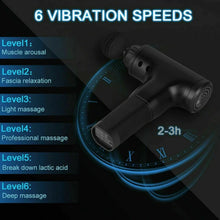 Charger l'image dans la galerie, Massage Gun Percussion Massager Deep Tissue Muscle Vibrating Relaxing + 4 Heads
