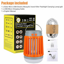 Charger l'image dans la galerie, Solar USB Mosquito Killer Light Electronic Fly Bug Insect Zapper Trap Pest Lamp
