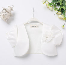 Charger l&#39;image dans la galerie, Boléros Satin/Coton perlées à manches courtes
