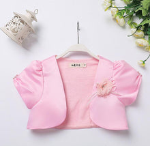 Charger l&#39;image dans la galerie, Boléros Satin/Coton perlées à manches courtes
