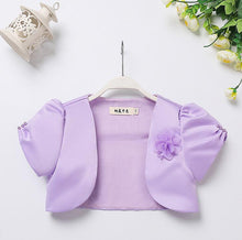 Charger l&#39;image dans la galerie, Boléros Satin/Coton perlées à manches courtes
