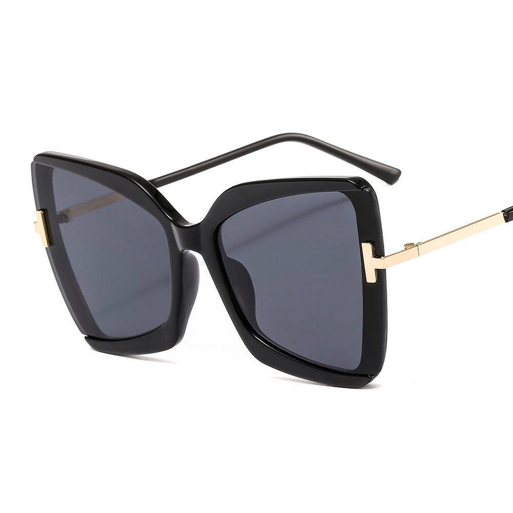 BRILLE-Lunettes de soleil 2022. Nouveau surdimensionné carré  pour femmes